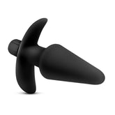 Anal Adventures Platinum Silicone Vibrating Anal Plug Black Butt Plugs